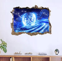 3D Декоративная интерьерная виниловая наклейка "Галактика. Космос. Небо 3Д" MJ1703