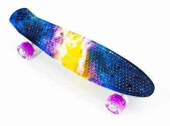 Пеніборд Penny Board скейт дитячий до 80 кг багато кольорів підсвітка коліс