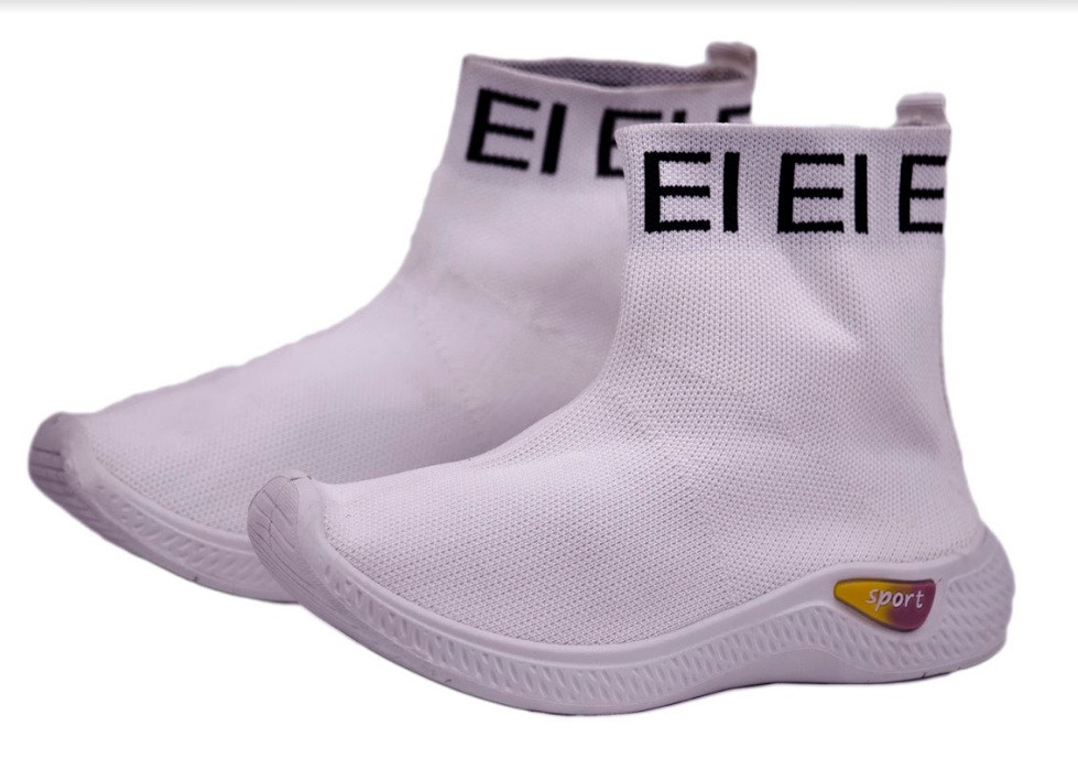 Жіночі кросівки Fash White з білою підошвою 36-41