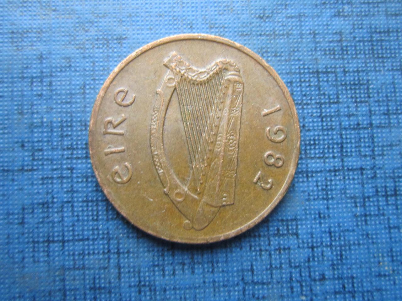 Монета 1 пенни Ирландия 1988 1980 1982 1998 1985 фауна птица 5 дат цена за 1 монету - фото 6 - id-p360413400