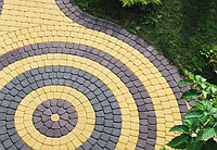 Декоративная тротуарная плитка для садовых дорожек вибропрессованная