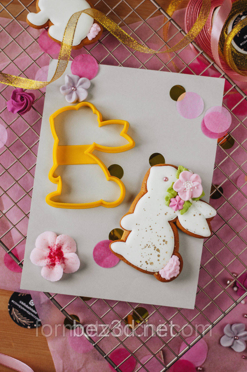 3D-формочки-вирубки для пряників "Зайчик 108"