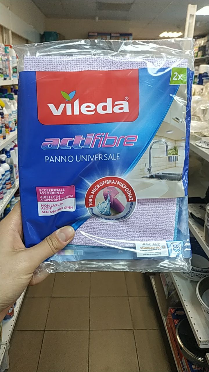 ГАНЧІРКА ДЛЯ ПРИБИРАННЯ VILEDA PANNO UNIVERSALE ACTIFIBRE 2 PZ