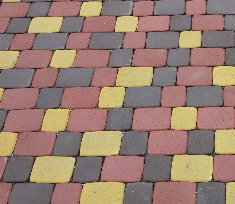 Вібролита тротуарна плитка бетонна, Виготовлення плитки, бруківка