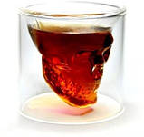 Склянка для віскі у вигляді черепа Crystal Skull 80 мл, фото 2