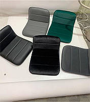 Стілець Real 4 CH — BASE білий шкірозамінник, хромована квадратна опора, з регулюванням висоти сидіння, фото 2