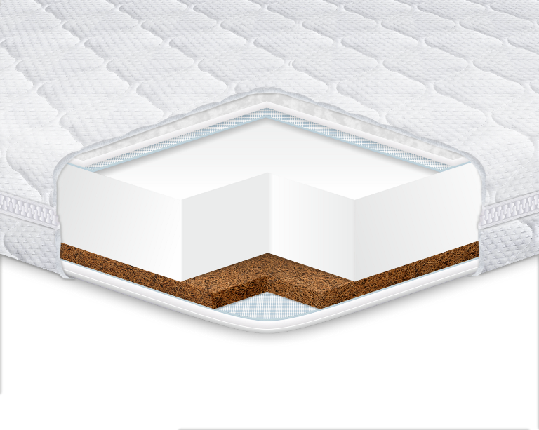 Дитячий ортопедичний матрац Kiddy Cocos Memory 63х125 Euro Sleep, фото 1