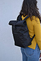 Рюкзак Roll Top / Рюкзак чоловічий - жіночий / Рюкзак для Ноутбука / Рюкзак мужской черный / рюкзак городской, фото 1