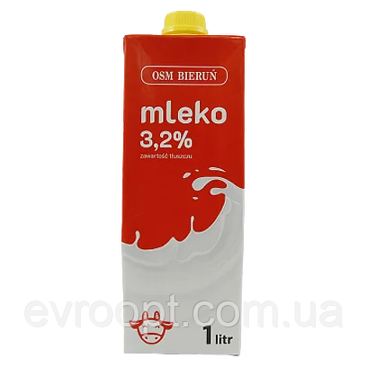 Молоко 3,2% Osm Bierun 1л