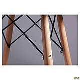 Обідній стіл круглий Helis D-80 см чорний для кухні, фото 5