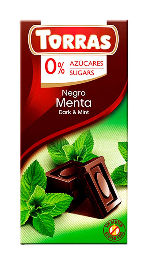 Шоколад Torras Negro Menta Dark&Mint, 75 г, фото 1