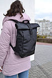 Рюкзак РОЛ ТОП чоловічий-жіночий Roll Top для ноутбука міський турист, фото 4