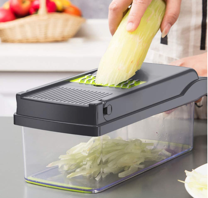 Овощерезка-измельчитель Veggie Slicer 14 в 1, ситечко для яиц и нож для очистки овощей KA-808 - фото 5 - id-p1391601714