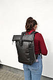 Рюкзак РОЛ ТОП чоловічий-жінський Roll Top для ноутбука міський турист, фото 10