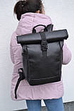 Рюкзак РОЛ ТОП чоловічий-жіночий Roll Top для ноутбука міський туристичний, фото 7