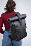 Рюкзак РОЛ ТОП чоловічий-жінський Roll Top для ноутбука міський турист, фото 3