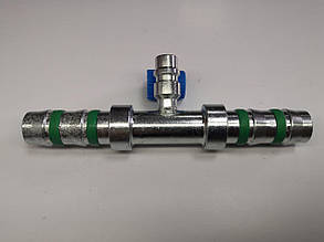 Фітінг №12, 0', з'єднувальний, сталь з сервісним клапаном (carrier)