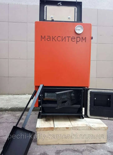 Шахтный котел Макситерм Шахта Классик 12 кВт длительного горения 3 мм - фото 5 - id-p1391616209