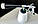 Пістолет для хімчистки салону автомобіля пневматичний Торнадор зі змінною насадкою щіткою AIRKRAFT WG-2050, фото 5