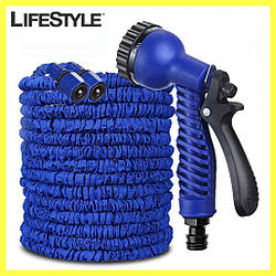 Садовий шланг для поливу 15м Magic Hose з розпилювачем / Шланг поливальний, що розтягується