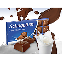 Шоколад "Schogetten Alpine milk Chocolate"(Шогеттен Альпийский молочный), 100г, Германиия