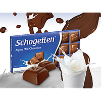 Шоколад "Schogetten Alpine milk Chocolate"(Шогеттен  Альпийский молочный), 100г, Германиия