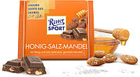 Шоколад Ritter sport HONIG-salzburg braunau am inn-MANDEL (з медом-сіллю-мигдалем) Німеччина 100г