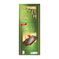 Шоколад молочный с жареным фундуком Moser Roth Gerostete Haselnuss 125г Германия