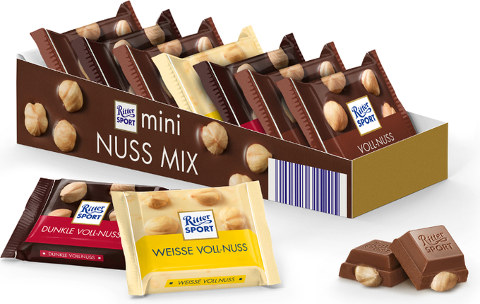 Набор мини-шоколада Ritter Sport Mini Nuss Mix 116 г. Германия - фото 1 - id-p1391650765