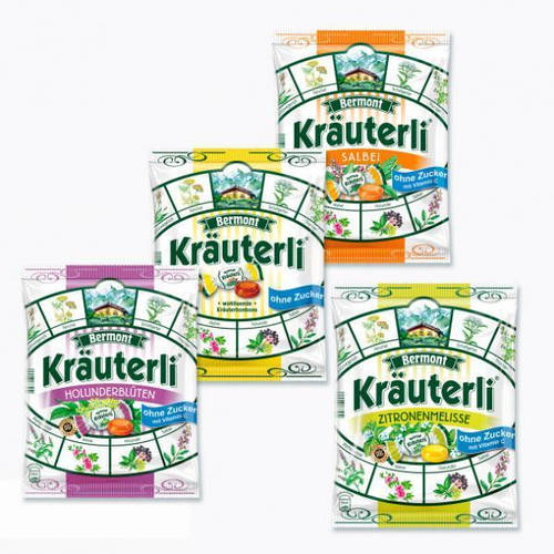 Купить Леденцы (конфеты) БЕЗ САХАРА Bermont Kräuterli Salbei с шалфеем ...