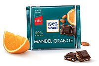 Шоколад черный с Миндалем и Апельсином Ritter Sport Dark Almond&Orange Германия 100г