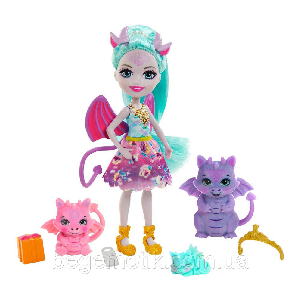 Ігровий набір Енчантималс Сім'я Драконів Royal Enchantimals Family Toy Set Deanna Dragon & familyl