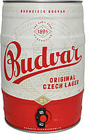 Пиво світле Budweiser Budvar ORIGINAL ж/б 5л 5% Чехія