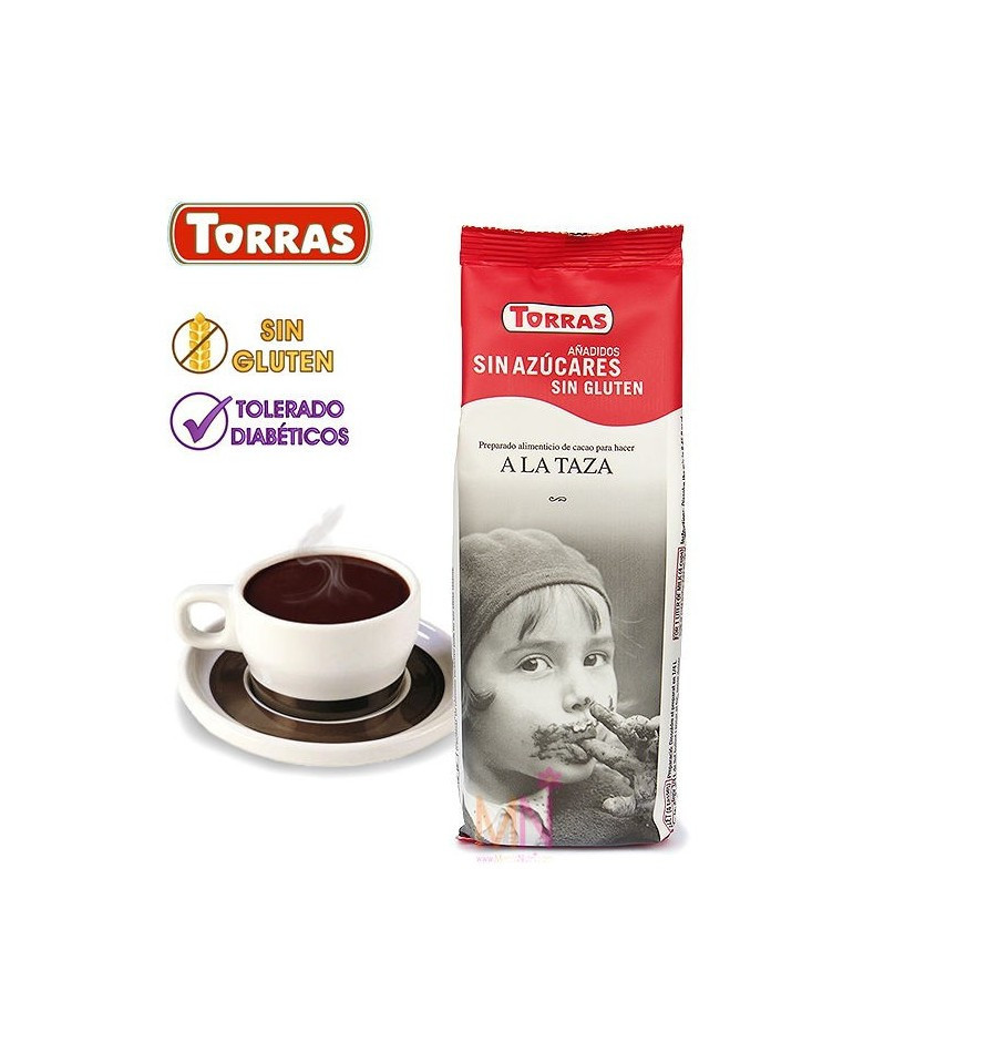 Гарячий шоколад без цукру і без глютену Torras A La Taza (готове какао в чашку) Іспанія 180г