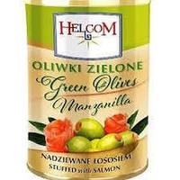 Оливки зелені фаршировані лососем, Helcom 280 г Польща