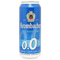 Пиво безалкогольне світле Krombacher Pils безалкогольне 0,5 л Німеччина