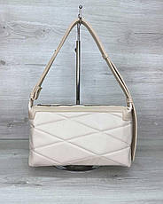 Жіноча сумка Доггі екошкіра 28*15*11 см бежевий, фото 2