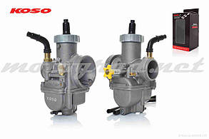 Карбюратор універсальний 28 мм, підсмоктувач під трос KOSO (KEIHIN)