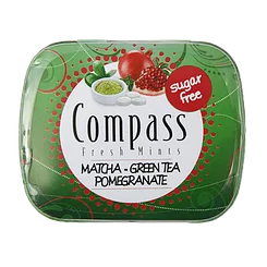Льодяники Компас матчу-чай-гранат Compass matcha-green tea-pomegranate 14 g