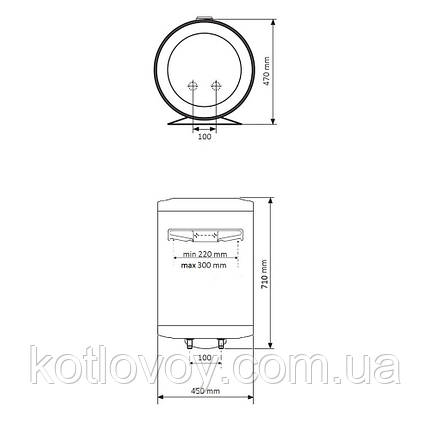 Водонагрівач Promotec 100 л, мокрий ТЕН 1,5 кВт (GCVOL100441) 3031845D07TR, фото 3