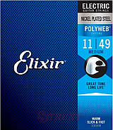 Струны Elixir 12100 Polyweb Nickel Plated Steel Medium 11/49, фото 3
