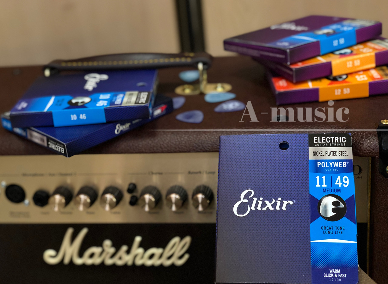 Струны Elixir 12100 Polyweb Nickel Plated Steel Medium 11/49