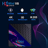 Смарт ТВ приставка H96 mini V8 (2/16 Gb) SmartTV Андроид Android TV box, фото 4