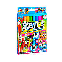 Набір ароматних маркерів для малювання - ТОНКАЯ ЛІНІЯ 10 кольорів Scentos 40720