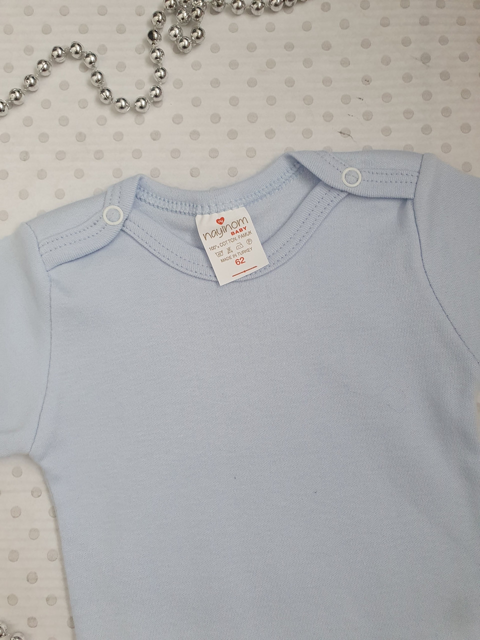 Бодик для мальчика с коротким рукавом,голубой 62, 68, 74 см, цена 85 ...