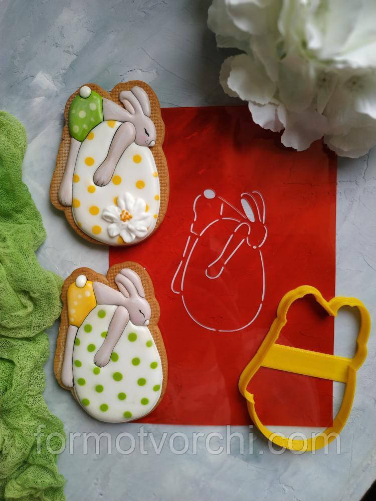 3D-формочки-вирубки для пряників "Зайчик 80"
