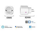 Розумна розетка Wi-smart Plug Wi-Fi управління розетка Управління голосом з керуванням через смартфон 16А, фото 7