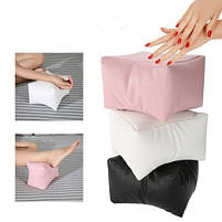 Подушка для ніг із м'якої штучної шкіри для манікюру та дизайну нігтів, фото 2