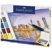 Набор акварельных красок FaberCastell 36цв + кисть-резервуар (30758)