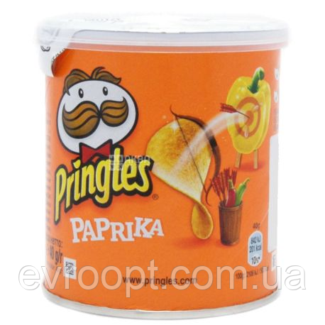 Чіпси з паприкою Pringles Paprika, 40 г, фото 1